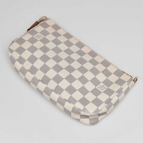 Louis Vuitton Damier Azur Canvas Accessories Pochette NM Bag w/o Strap - Picture 2 of 11